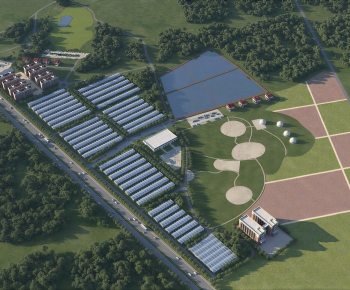 Modern Architectural Bird's-eye View Planning-ID:852144007