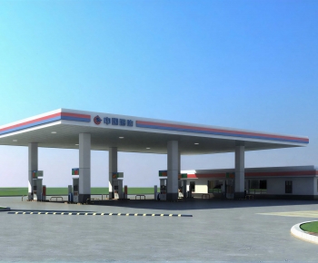 Modern Gas Station-ID:784542088