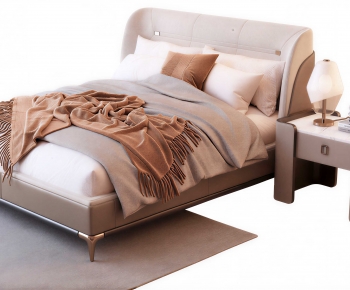 Modern Double Bed-ID:840310105