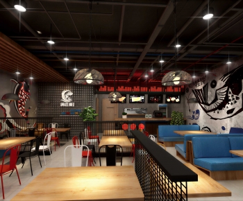 Industrial Style Restaurant-ID:920492897