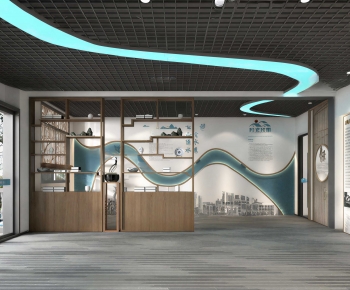 New Chinese Style Exhibition Hall-ID:579080108