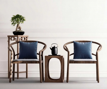 New Chinese Style Lounge Chair-ID:914594893