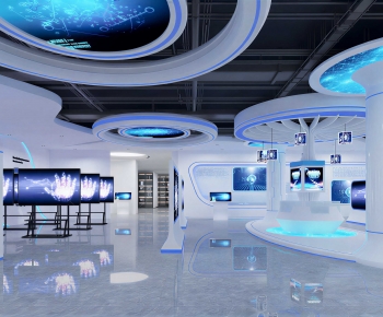 Modern Exhibition Hall-ID:735714912