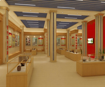 Modern Exhibition Hall-ID:417768007