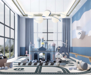 Modern Children's Room Activity Room-ID:694269901