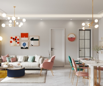 Modern A Living Room-ID:965600053