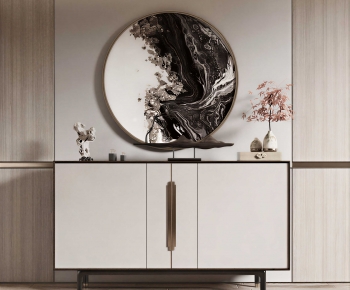 New Chinese Style Entrance Cabinet-ID:136061916