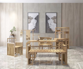 New Chinese Style Tea House-ID:608906034