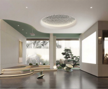 Modern Office Reception Desk-ID:657771114