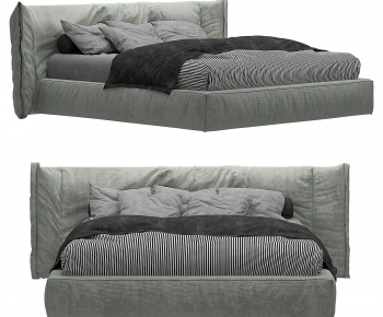 Modern Double Bed-ID:680089951