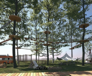 Modern Park Landscape-ID:163244011
