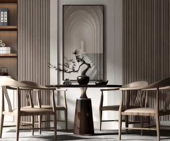 New Chinese Style Tea Tables And Chairs-ID:554792887