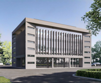 Modern Appearance Of Commercial Building-ID:261107923