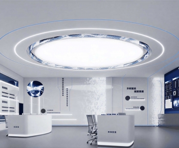 Modern Exhibition Hall-ID:381948915