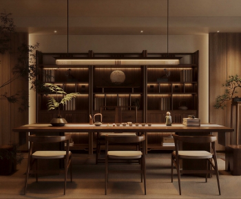 New Chinese Style Tea House-ID:989644051