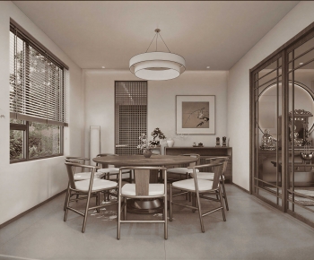 New Chinese Style Dining Room-ID:462204937