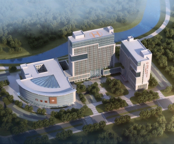 Modern Architectural Bird's-eye View Planning-ID:755664112