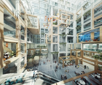 Modern Appearance Of Commercial Building-ID:902997022