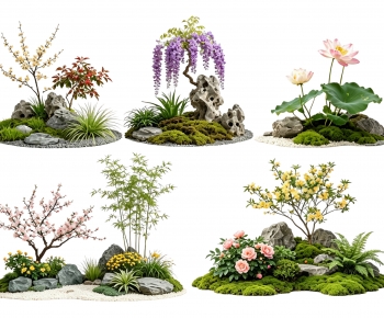 New Chinese Style Plant Landscaping-ID:863634113