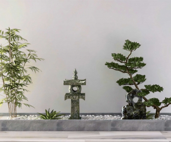 New Chinese Style Plant Landscaping-ID:737690934
