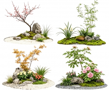 New Chinese Style Plant Landscaping-ID:639350495