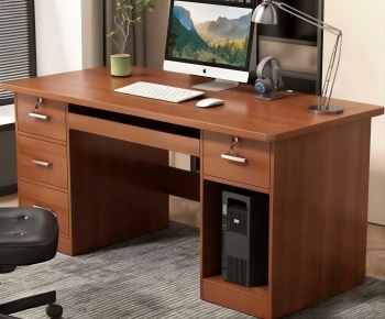 Modern Computer Desk And Chair-ID:870587113