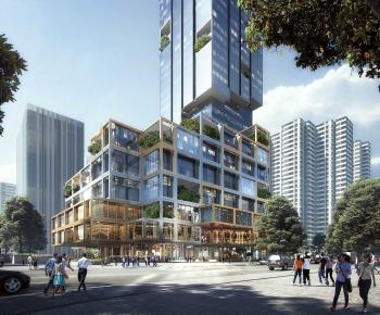 Modern Appearance Of Commercial Building-ID:562494044