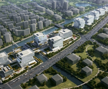 Modern Architectural Bird's-eye View Planning-ID:527539016