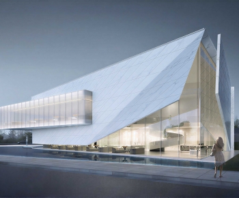 Modern Appearance Of Commercial Building-ID:663187033