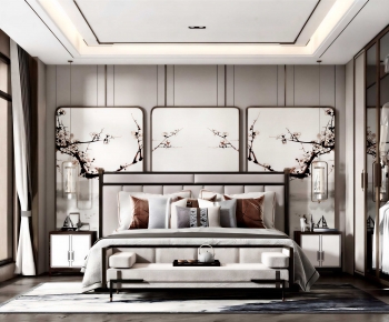 New Chinese Style Bedroom-ID:798104057