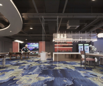 Modern Billiard Room-ID:968185906