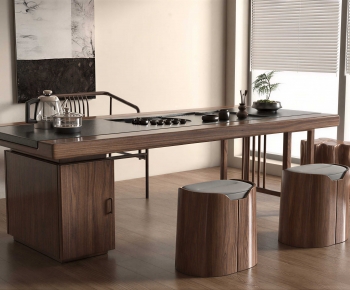 New Chinese Style Tea Tables And Chairs-ID:453379231