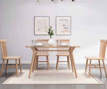 Nordic Style Dining Table And Chairs-ID:643630079