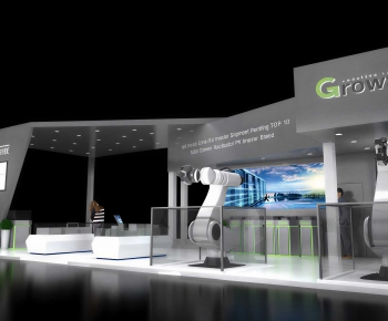 Modern Exhibition Hall-ID:677890065