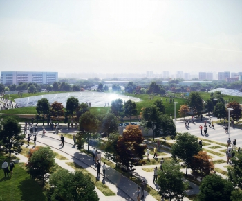 Modern Park Landscape-ID:155081999