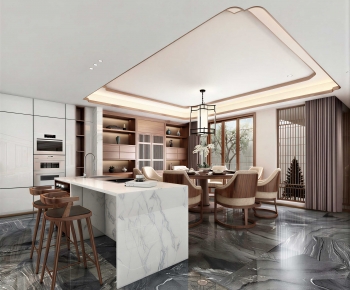 New Chinese Style Dining Room-ID:471362113