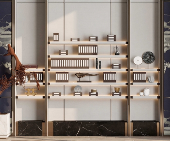 New Chinese Style Bookcase-ID:297477962