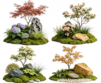 New Chinese Style Plant Landscaping-ID:390897045