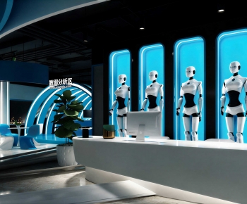 Modern Exhibition Hall-ID:204589421