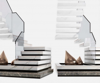 Modern Stair Balustrade/elevator-ID:720952993