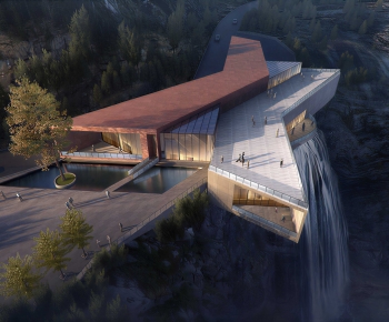 Modern Appearance Of Commercial Building-ID:688791046