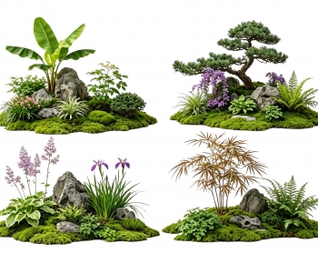New Chinese Style Plant Landscaping-ID:470370059