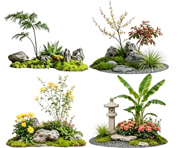 New Chinese Style Plant Landscaping-ID:350327019