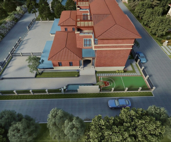 Modern Architectural Bird's-eye View Planning-ID:174034123