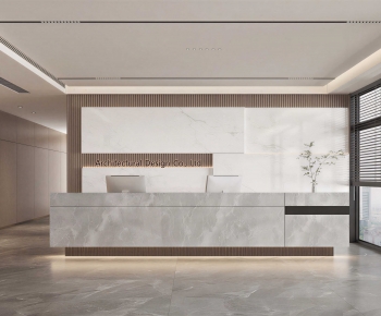 Modern Office Reception Desk-ID:602538115