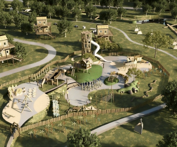 Modern Architectural Bird's-eye View Planning-ID:669080023