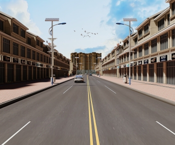 Simple European Style Commercial Street-ID:453361036