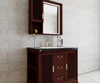 New Chinese Style Bathroom Cabinet-ID:679240945