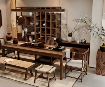 New Chinese Style Tea House-ID:666641959