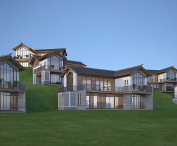 New Chinese Style Appearance Of Commercial Building-ID:947089917